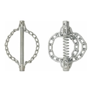 Tête d'éjection de chaîne KS Tools avec chaîne lisse, 3 chaînes 160 mm