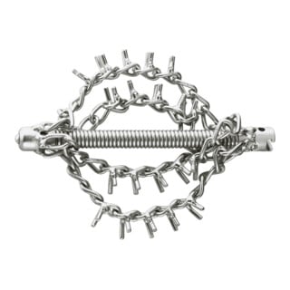  T&ecirc;te d'essorage &agrave; cha&icirc;ne Rothenberger L.170mm sans anneau, avec 4 cha&icirc;nes