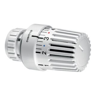 Tête thermostatique Oventrop UNI LD avec sonde liquide blanche avec position zéro
