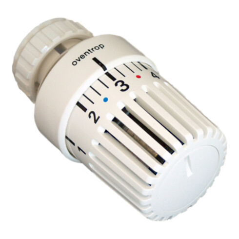 Tête thermostatique Oventrop UNI LD avec sonde liquide blanche avec position zéro