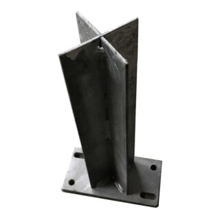 Tetzner & Jentzsch Aufschraubträger 300 x 160 x 88 mm feuerverzinkt