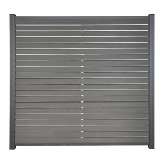 Tetzner & Jentzsch BPC-Rhombus-Steckzaun HANÖ-Serie SCHIEFER 20 x 75/68mm Lamellen Holzstruktur