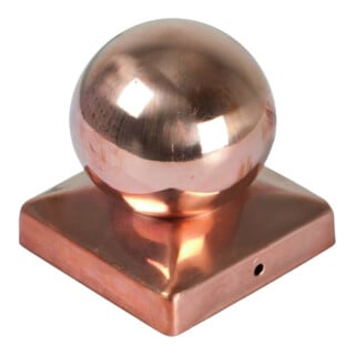 Tetzner & Jentzsch Cache-poteau boule cuivre 9 x 9 cm