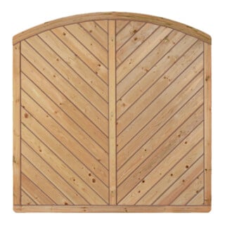 Tetzner & Jentzsch CLASSIC-Bogen 180 x 180/160cm kdi-grün Rahmen 40 x 70mm Profilbretter