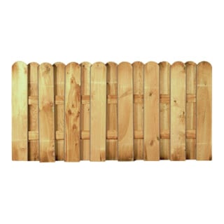 Tetzner & Jentzsch Clôture série DAAN droite 180 x 90 cm kdi-vert Lames 20 x 145 mm vissées