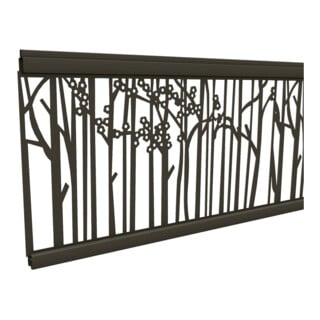 Tetzner & Jentzsch Gitterfüllung Bambus ANTHRAZIT 20 x 280 x 1800 mm