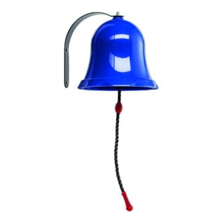 Tetzner & Jentzsch Glocke RING blau PP inkl. Holzschrauben Halterung