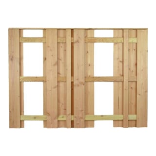 Tetzner & Jentzsch GmbH AALBORG-Serie Lärche 180 x 130 cm Riegel 28/70 mm Lamellen 16/140 mm und 16/60 mm