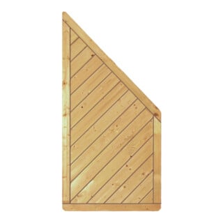 Tetzner & Jentzsch GmbH Diagonal Ecke CLASSIC 90 x 180 cm Rahmen 40 x 70 mm Profilbretter 16 x 118 mm