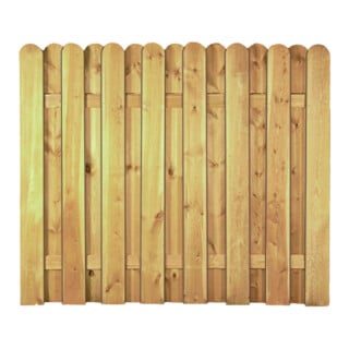 Tetzner & Jentzsch GmbH Zaun DAAN-Serie gerade 180 x 150 cm kdi-grün Lamellen 20 x 145 mm geschraubt