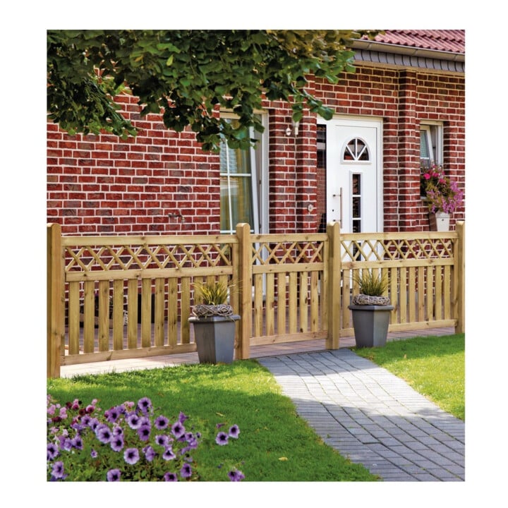 Tetzner & Jentzsch KAMPEN-Serie Senkrecht Rahmen 45 x 70 mm kdi grün Latten 16 x 90 mm glatt
