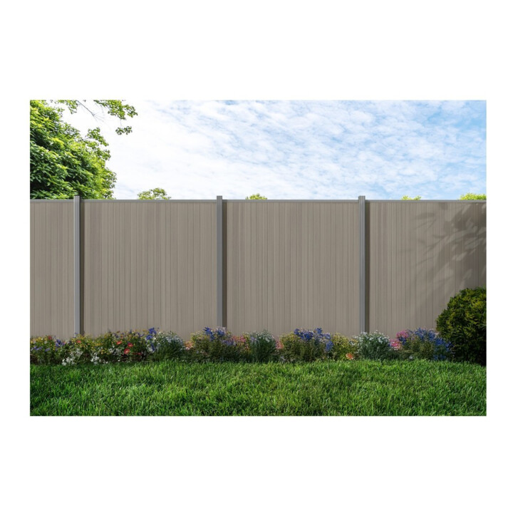 Tetzner & Jentzsch Lame de clôture série ELSKOP 20 x 140 x 1790 mm SCHILF co-extrudée