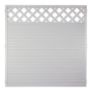 Tetzner & Jentzsch LIGHTLINE KS-Zaun Ranki 180 x 180 cm weiß Füllung Rahmen