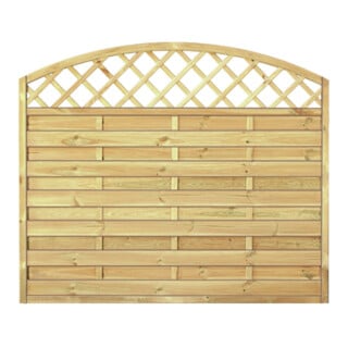 Tetzner & Jentzsch Maxi-Bogen Ranki 180 x 150/130cm kdi grün Rahmen 45/45mm Lamellen geriffelt