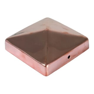 Tetzner & Jentzsch Pfostenabdeckung Pyramide Kupfer 9 x 9 cm