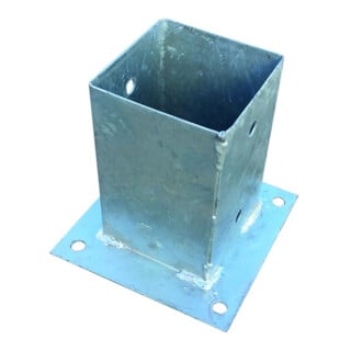 Tetzner & Jentzsch Pfostenträger feuerverzinkt 15 x 15 x 15 cm rechteckige Grundplatte