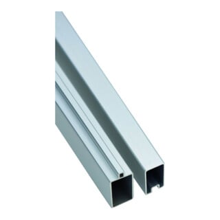 Tetzner & Jentzsch Steckzaun SKÄR-Serie 20 x 40 x 1790mm Aluminium Silber Set Start- & Abschlussleiste