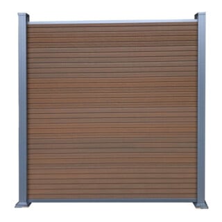Tetzner & Jentzsch WPC-Steckzaunsystem WAREN-Serie 175 x 180 cm anthrazit