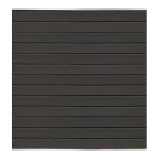 Tetzner & Jentzsch WPC-Steckzaunsystem WOLLBACH 175 x 180cm anthrazit inkl. Start & Abschluss