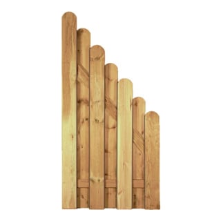 Tetzner & Jentzsch Zaun DAAN-Serie Ecke 90 x 180/90 cm kdi-grün Lamellen 20 x 145 mm geschraubt