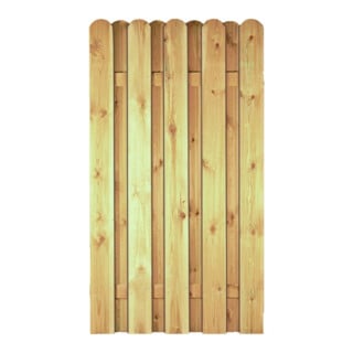 Tetzner & Jentzsch Zaun DAAN-Serie gerade 100 x 180 cm kdi-grün Lamellen 20 x 145 mm geschraubt
