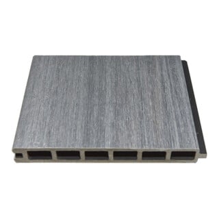 Tetzner & Jentzsch Zaunlamelle ELSKOP-Serie 20 x 140 x 1790mm grau co-extrudiert WPC-Steckzaunsystem