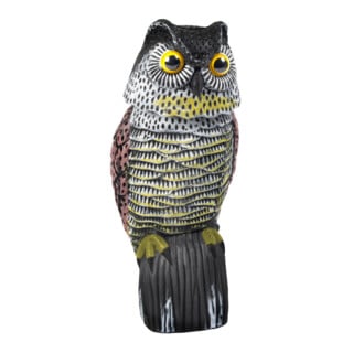tevigo GARDIGO Chouette anti-oiseaux 20 x 16 x 38 cm résistante aux intempéries