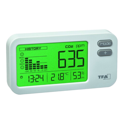 TFA Dostmann Appareil de contrôle CO2 pour surveillance