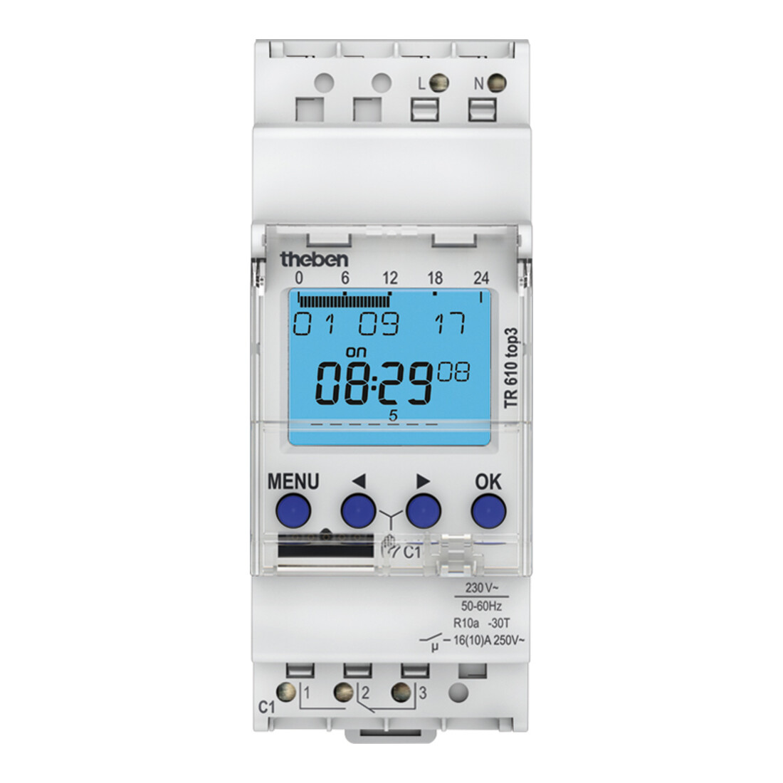 Theben Digitale Zeitschaltuhr Wochenprogramm TR 610 top3