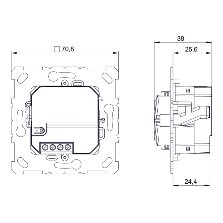 Theben Funk-Taster mit Schaltaktor KNX PJ 1 RF 2/4-fach