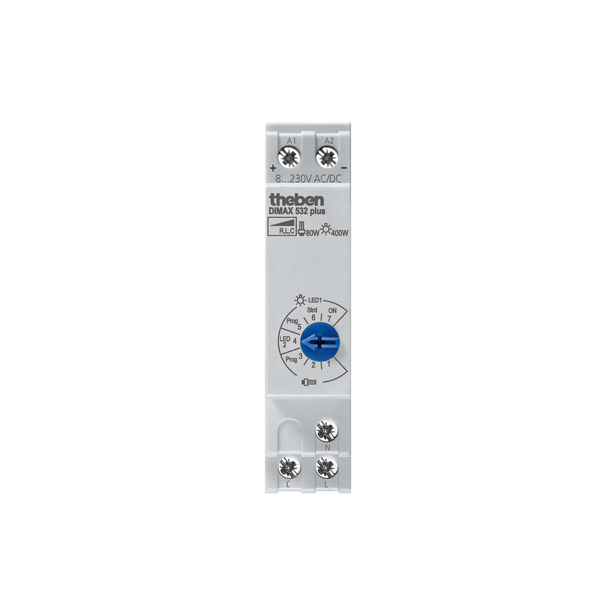 Theben Reiheneinbau-Dimmer f.ESL u.230V LED-Lp. DIMAX 532 plus