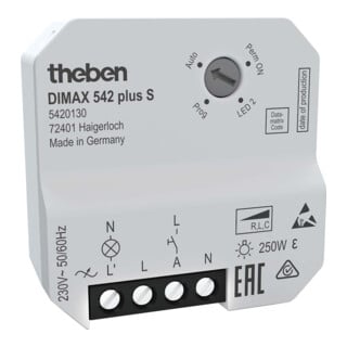 Theben Variateur universel encastrable pour ESL/230V LED DIMAX 542 plus S