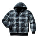 Thermo Wendejacke schwarz-weiß kariert od.schwarz uni-1