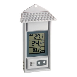 Thermometer für Innen/Außen Max./Min. umstell.GradC/GradF Ku.weiß H150xB80xT29mm