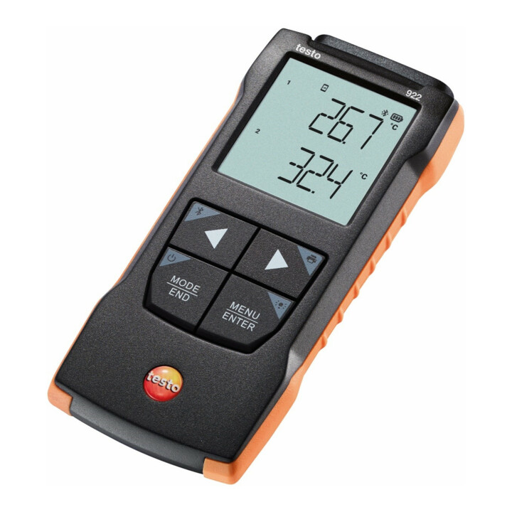 Thermomètre différentiel Testo 922 pour TE type K avec connexion App