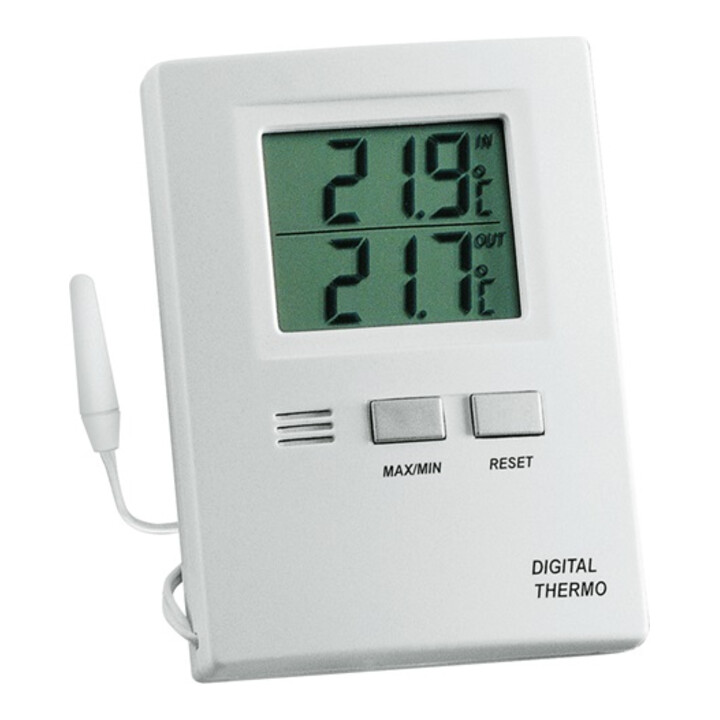 Thermomètre plage mes.ext. -50 jusqu'à 70degr.C / int.-10 jusqu'à 60 degr.C H85x