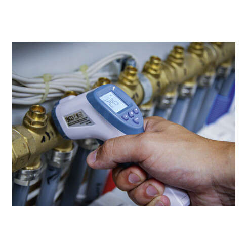 Thermomètre pour la fièvre frontale BGS pour personnes et objets 0 - 100°C, sans contact, infrarouge