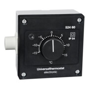Thermostat Moravia avec protection contre les projections d'eau IP 54 avec échelle externe