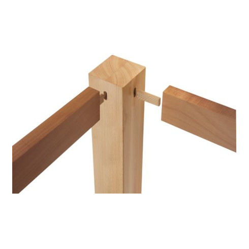 Tige DOMINO en hêtre D 8x750/36 BU