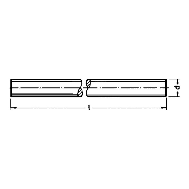 Tige filetée DIN 976, 8.8 galZn M16x3000