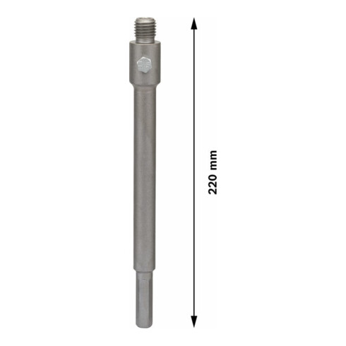 Tige hexagonale Bosch pour forets creux avec M 16 11 mm 220 mm