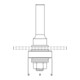 Tige pour fraises à canneler avec roulement à billes de démarrage Bosch 8 mm D 22 mm L 60,3 mm-4