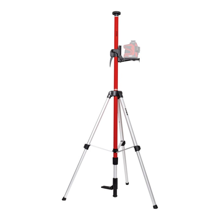 STIER Kreuzlinienlaser 360° x 120° + STIER Teleskopstange für Kreuzlinienlaser 360 cm