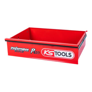 Tiroir avec logo et guidage à billes pour servante d’atelier P10, 568x398x145 mm KS Tools