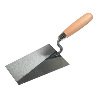 Tiroler Maurerkelle L.180mm B.125mm m.Buchenholzheft,S-Hals STA