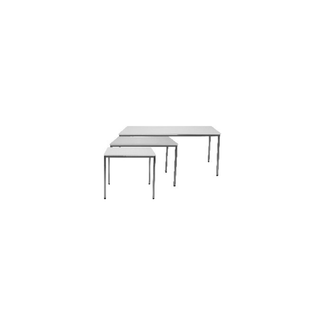 Tisch 2000×800 mm gris clair/gris clair