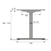 Tischgestell silber HETTICH-3