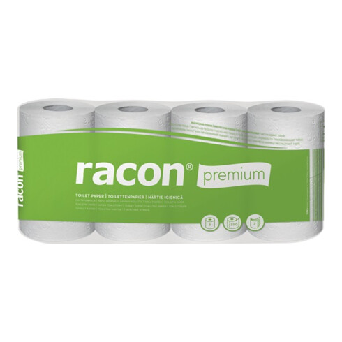 Toilettenpapier Racon Premium 3-lagig,Kleinrollen