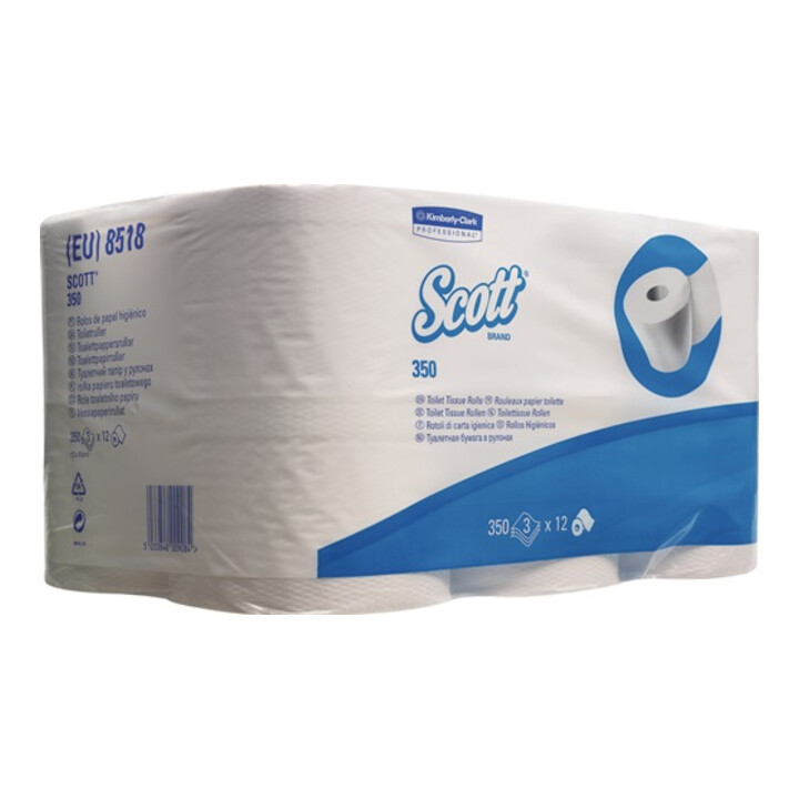 Toilettenpapier Scott 8518 3-lagig,6 Packungen á 6 Rollenx350 Blätter