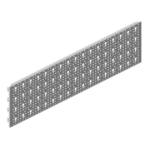Tôle perforée en acier Matériau STA blanc L.800mm B.200mm Système d'éléments